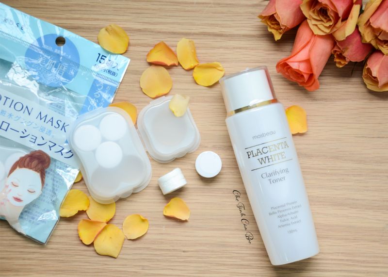 otion mask làm từ Mặt nạ giấy Kose và Toner Mosbeau